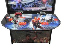 1204 2-player, orange buttons, lighted, white trackball, black trim, army of darkness